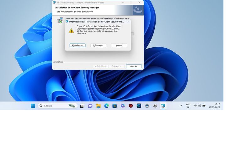 HP CLIENT SEC Manger 9.1 Issue.jpg