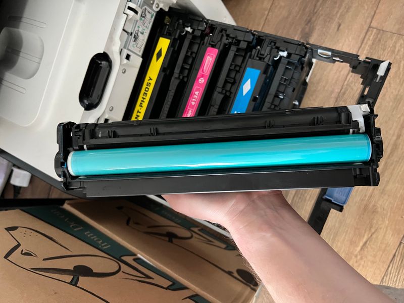 HP LaserJet PRP 300 M375nw Faded printing, vertical lines HP