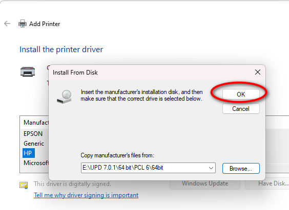 How to manually install a network printer in Windows 10 and ... - HP  Support Community - 8659690