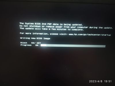 My laptop stuck in BIOS update, tuning off automatically dur... - HP  Support Community - 8660783