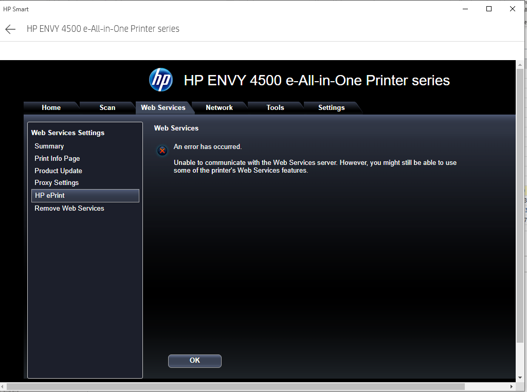 How do I email prints to my HP ENVY 4500 e-All-in-One printe... - HP  Support Community - 8666432