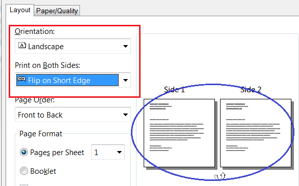 Re: how do i print a double-sided word document in landscape... - HP  Support Community - 1871211