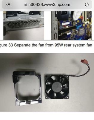 Elitedesk 800 G4 SFF rear Chassis Fan installation - HP Support Community -  8637900