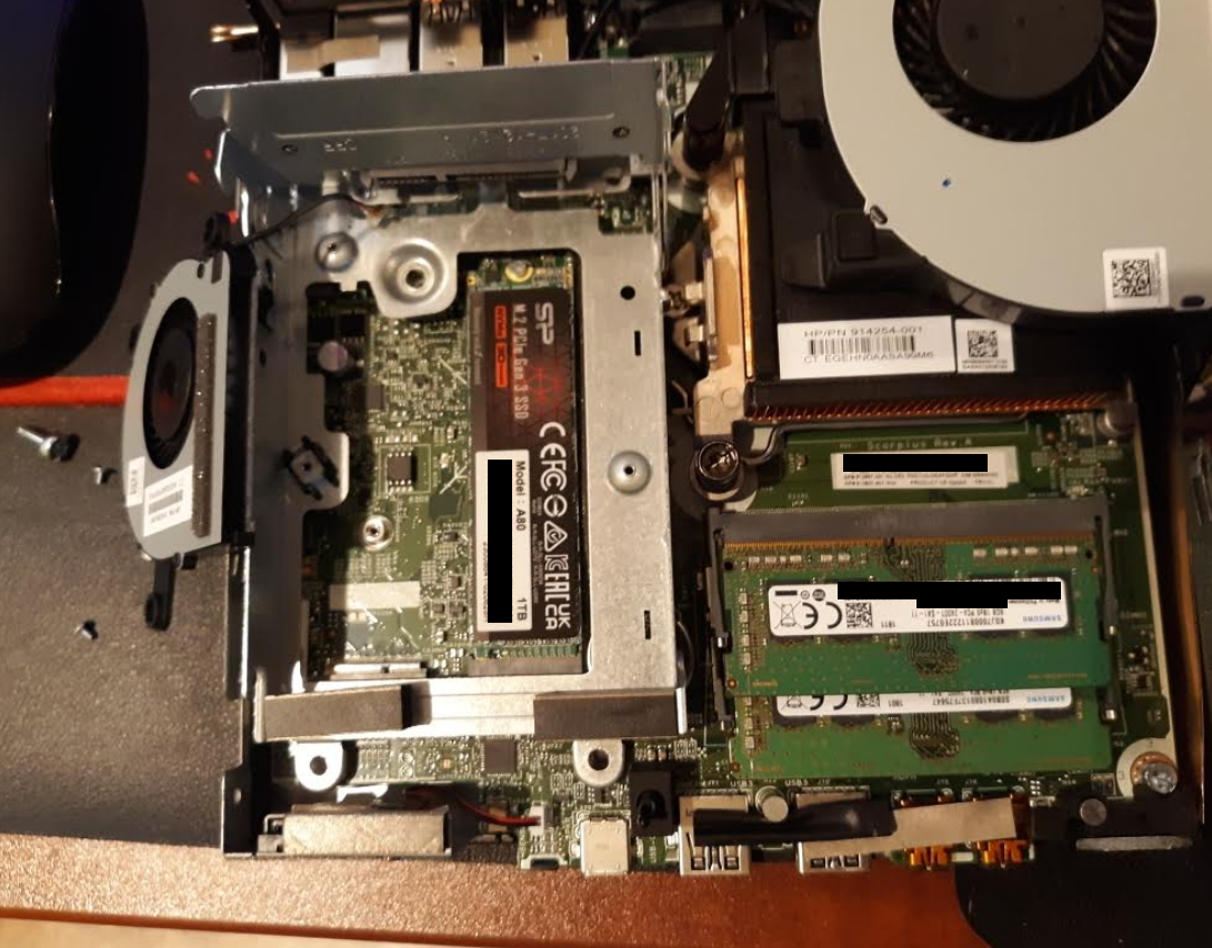 Solved: Upgrading an HP EliteDesk 800 65W G3 Desktop Mini (DM) PC