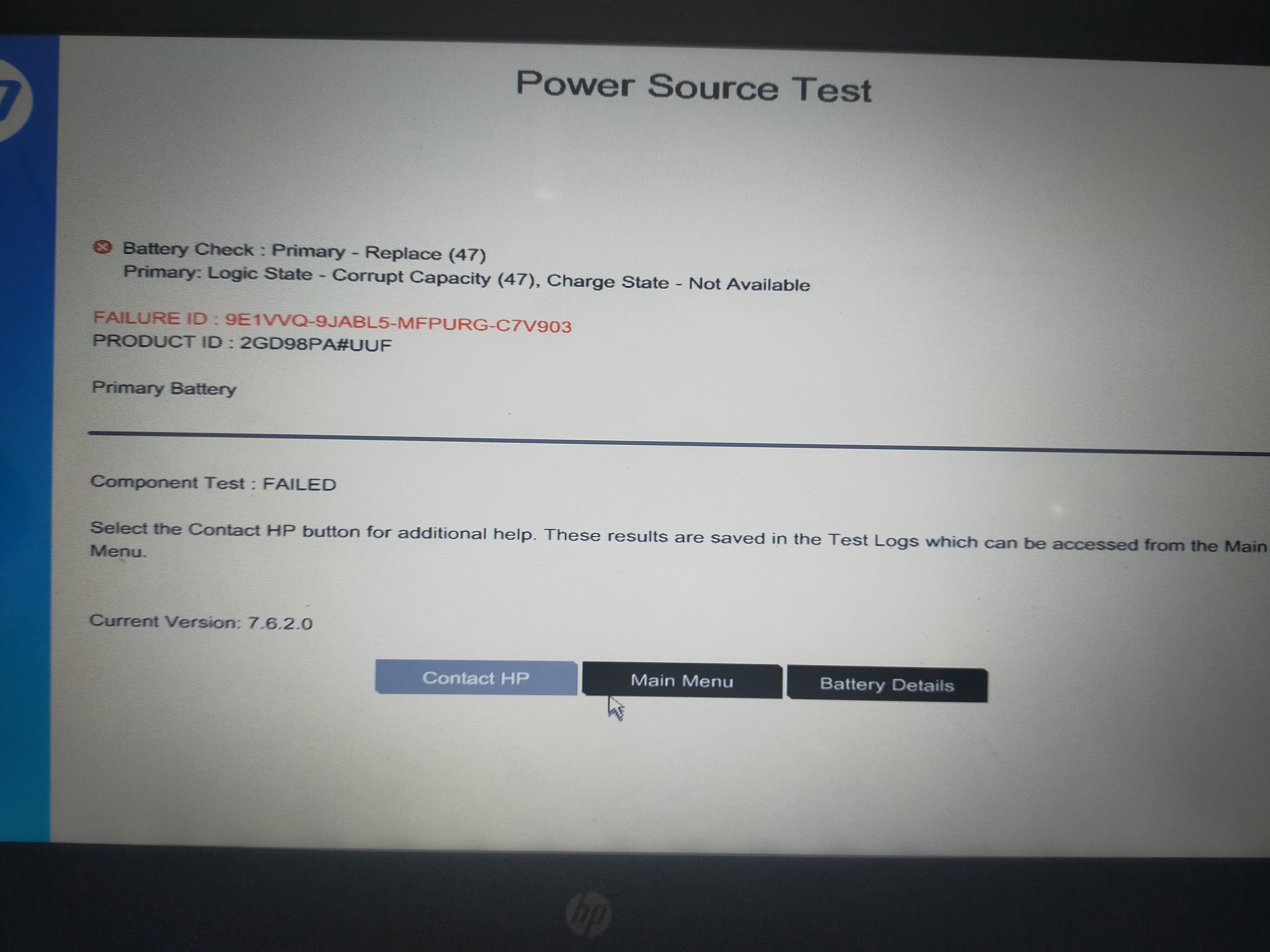 Does this mean that the battery is fake? - HP Support Community - 8686610