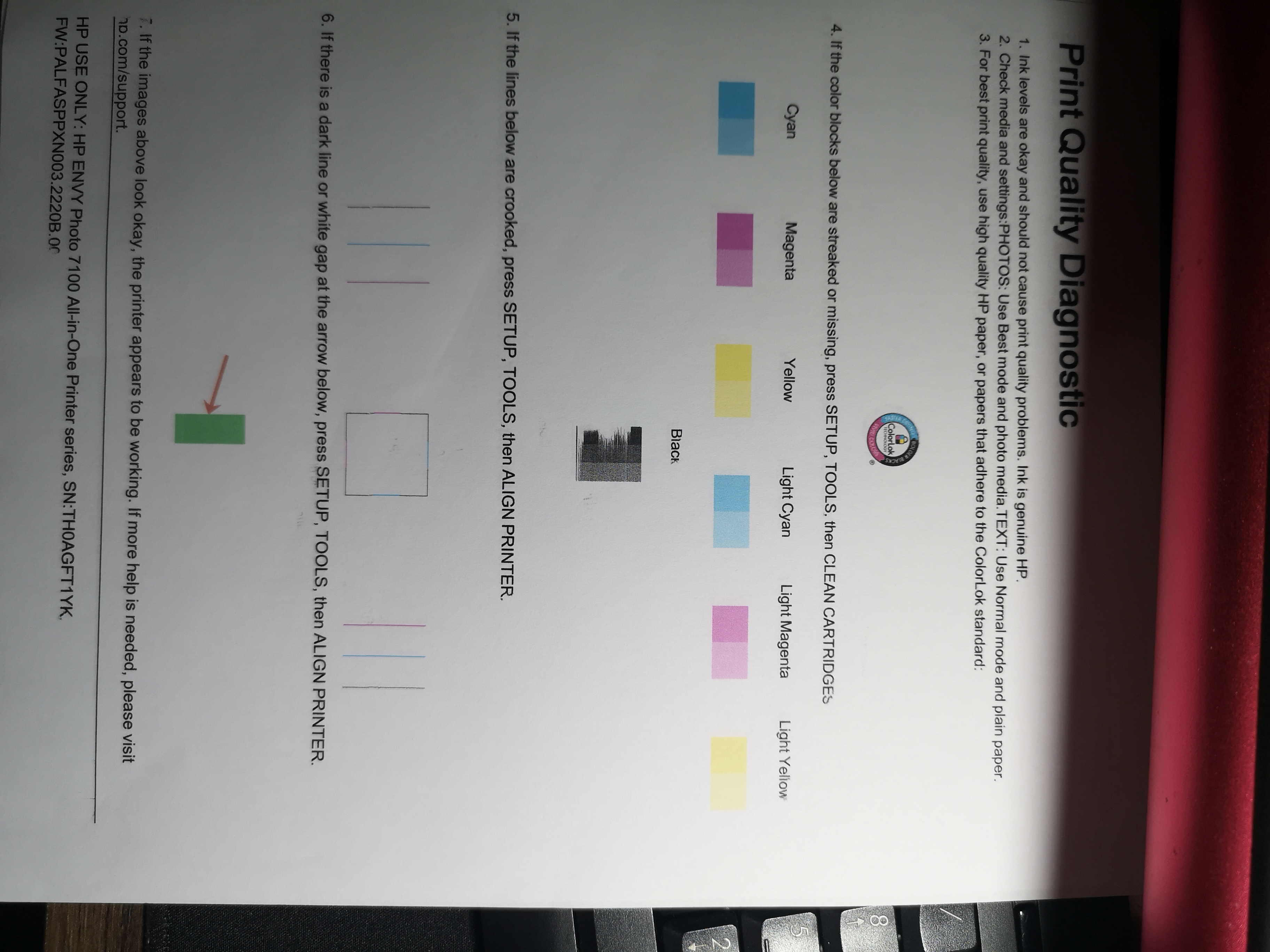 Horizontal Lines on my prints and other issues - HP Support Community ...