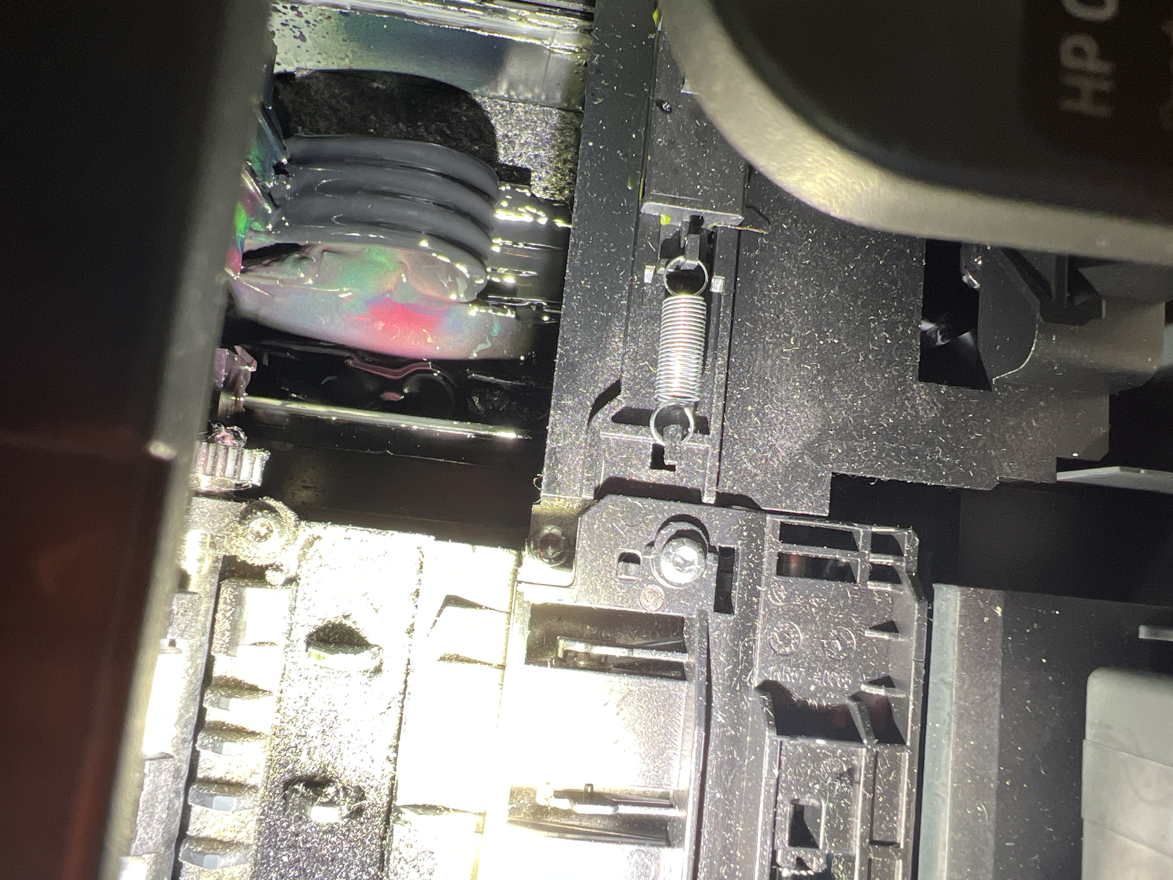 My printer looks like ink exploded inside - HP Support Community - 8695414