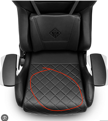 Omen Citadel Gaming Chair 6KY97AA damaged leather HP Support