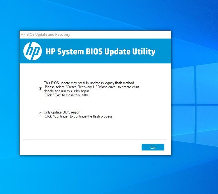 This BIOS update may not fully update in legacy flash method - HP Support  Community - 8699821