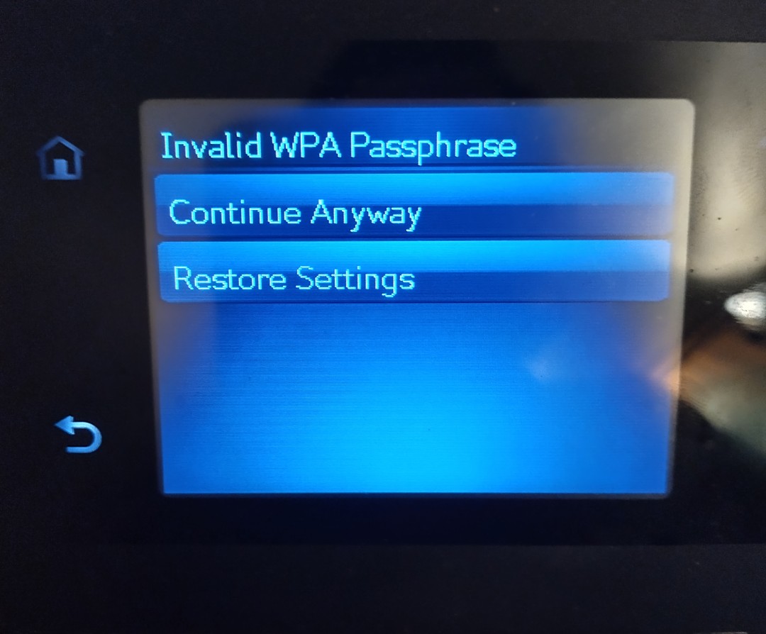 Password reset(solved) wireless Networking LaserJet Pro 400... HP