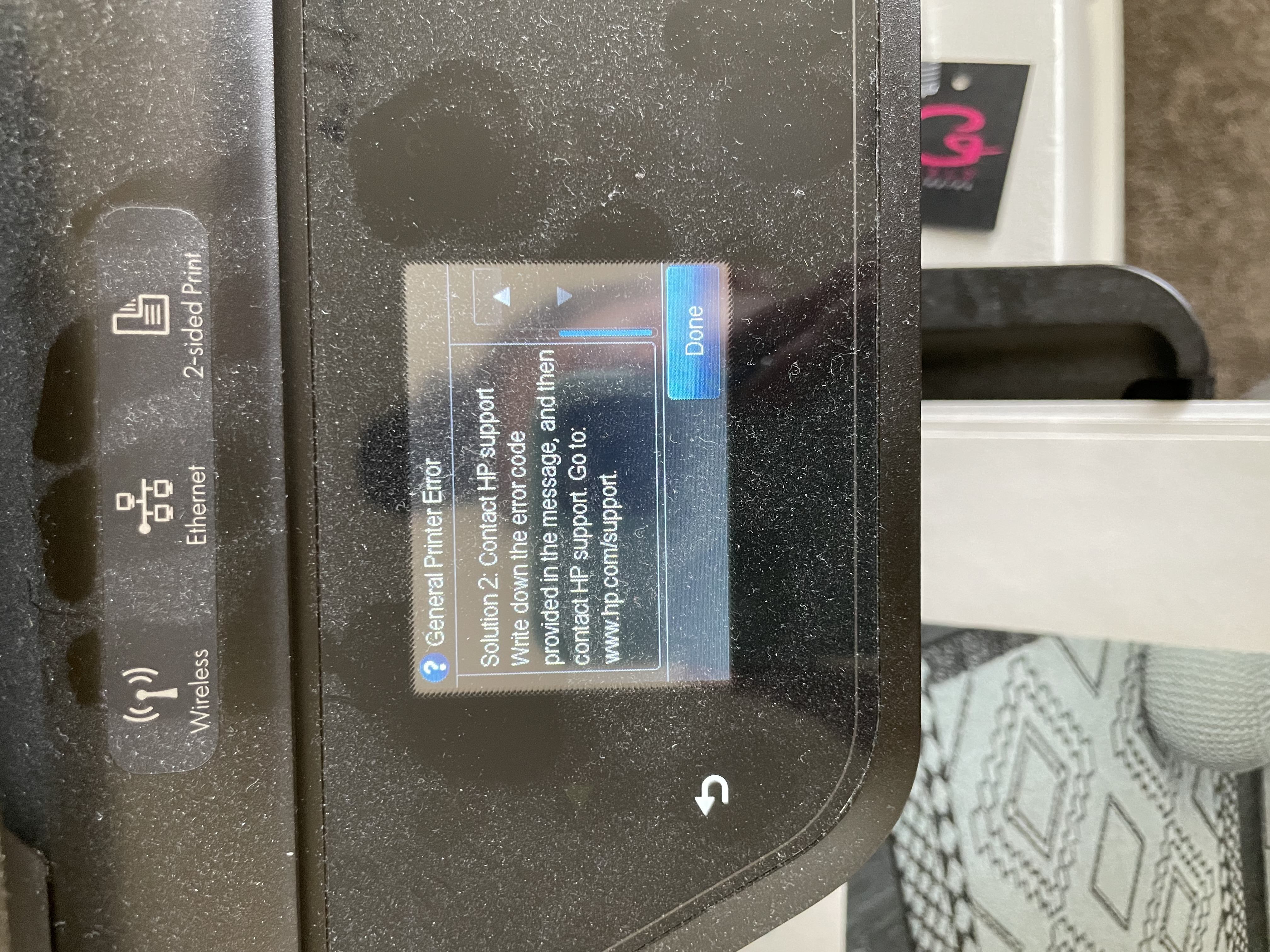 Error says printer or ink failure - HP Support Community - 8721879