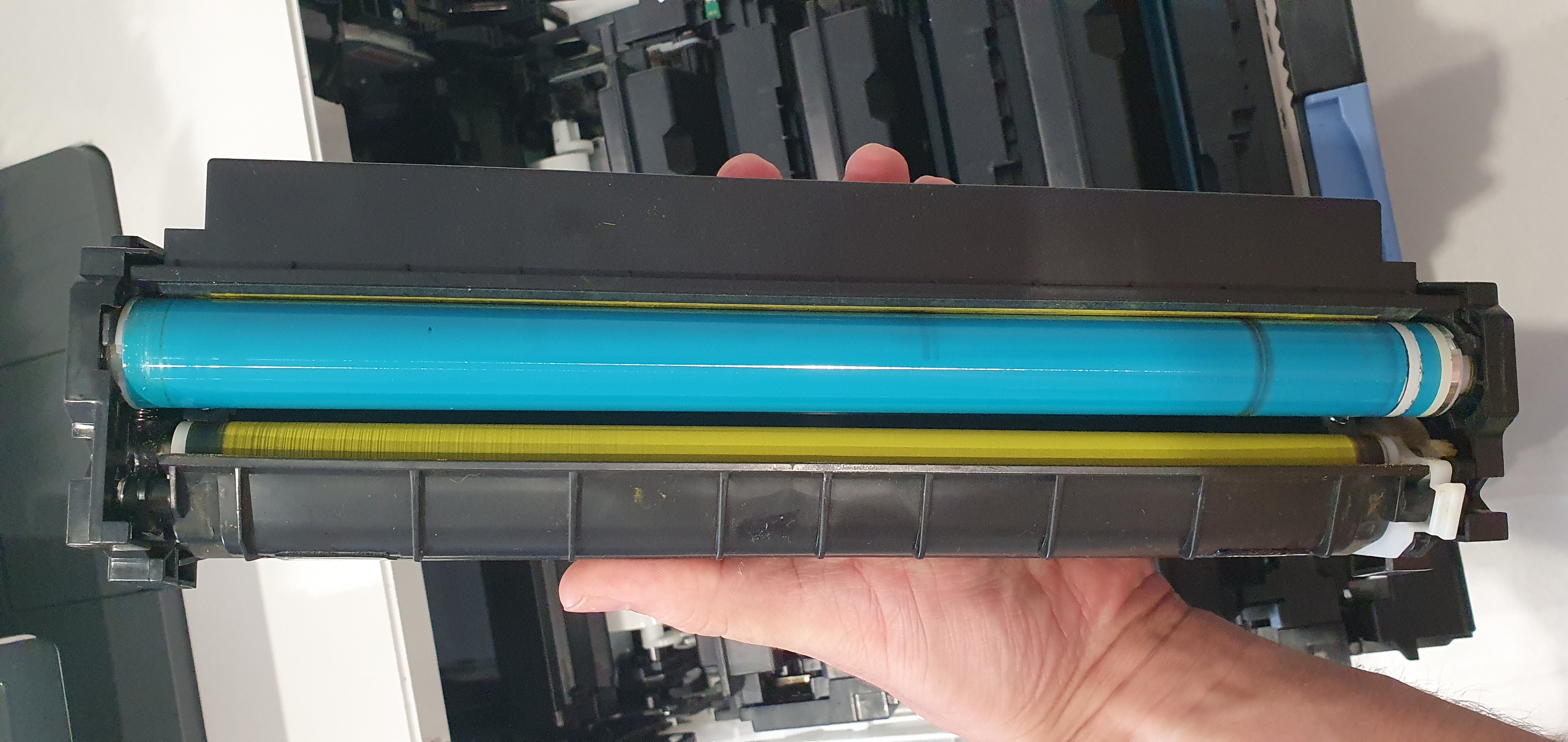 Solved: Stripes when printing (see images) - HP Support Community - 8820329