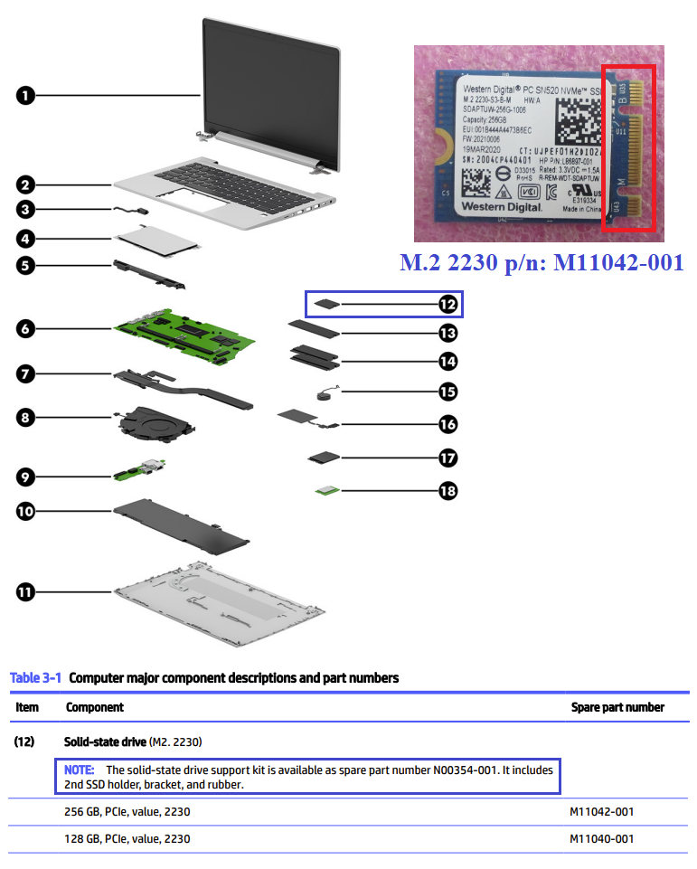 Buy the 256GB M.2 NVMe Internal SSD 2230 - with single notch