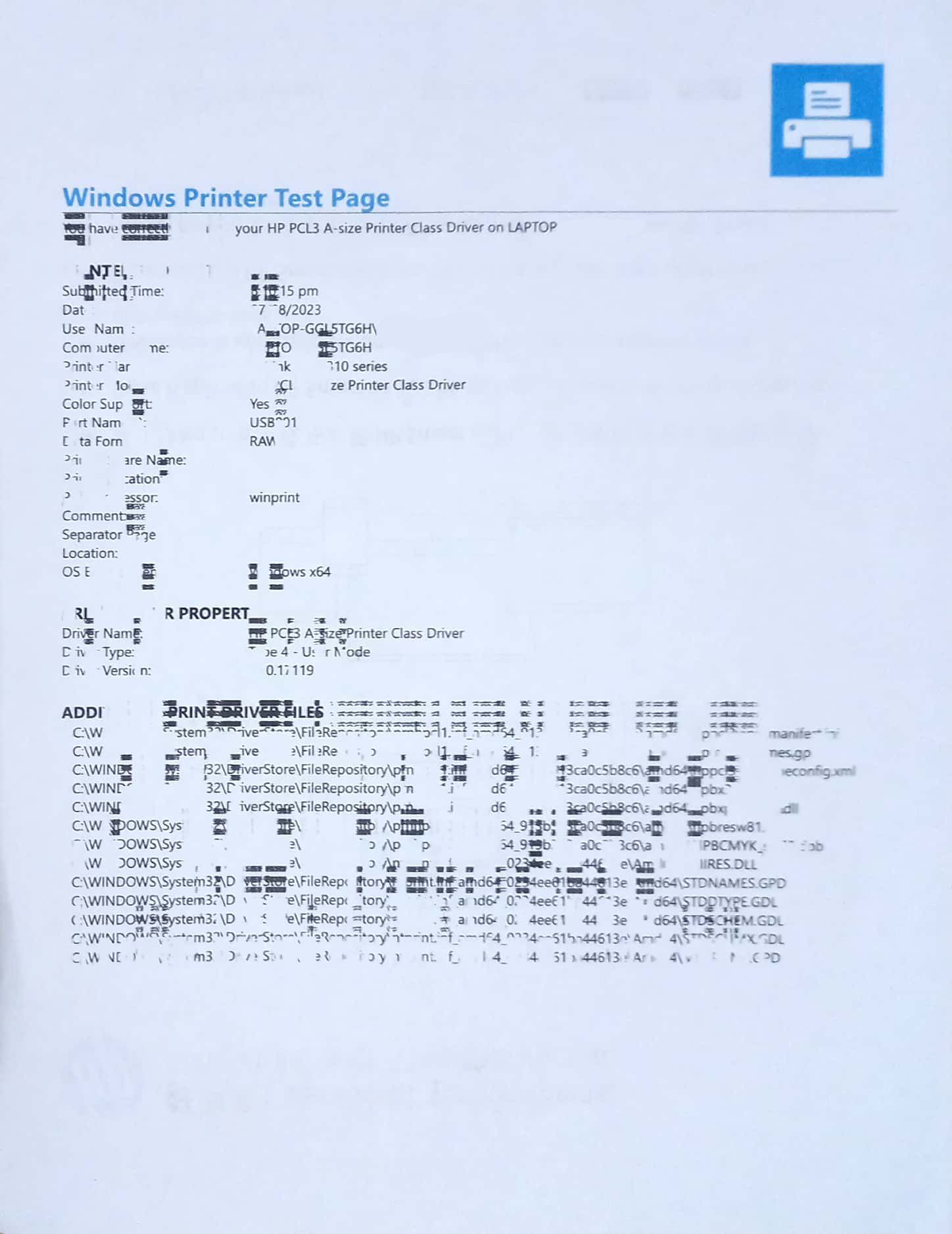 Printouts having black/colored boxes over them - HP Support Community ...