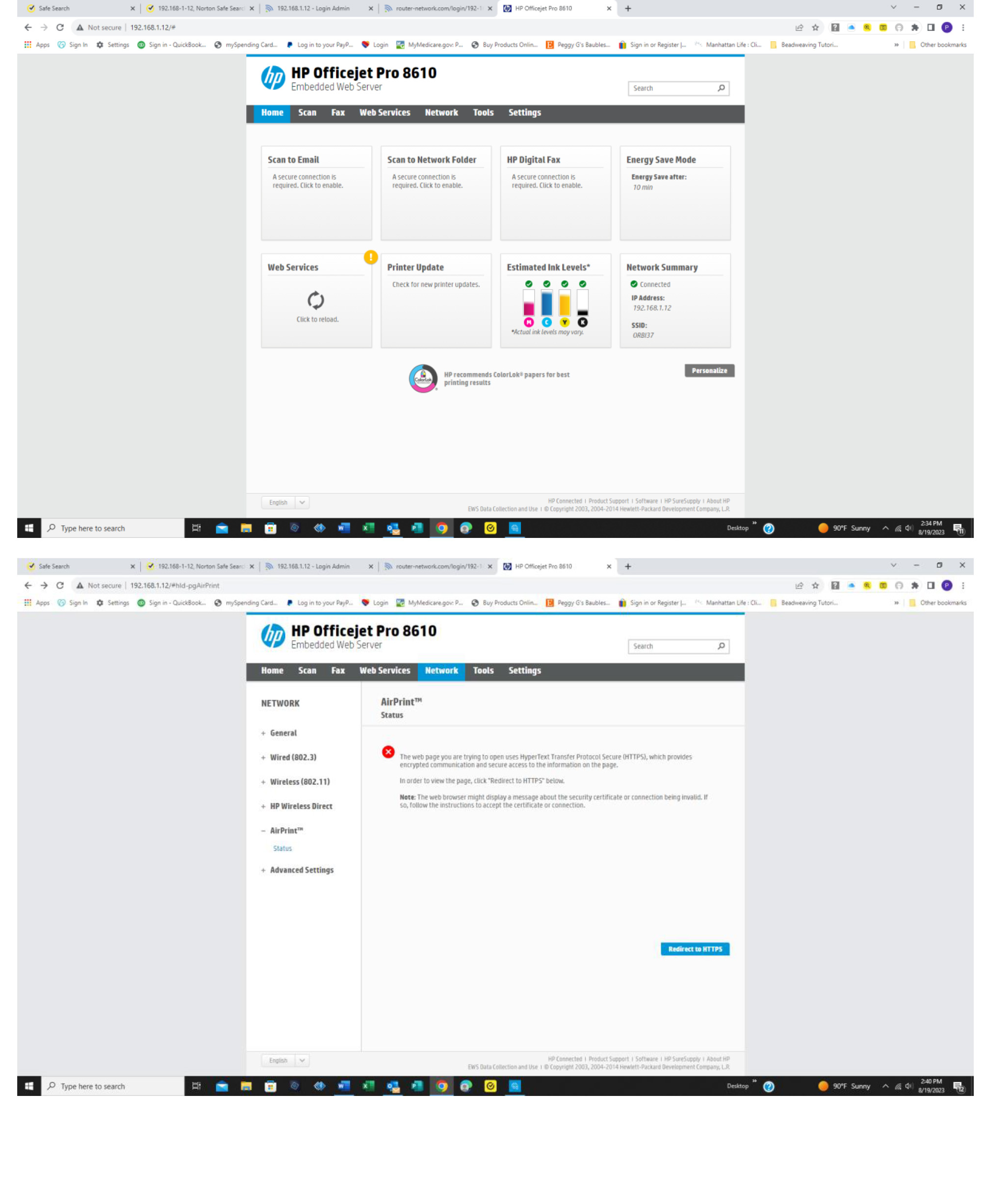 Cannot connect remotely from ioS phone using HP Smart App - HP Support ...