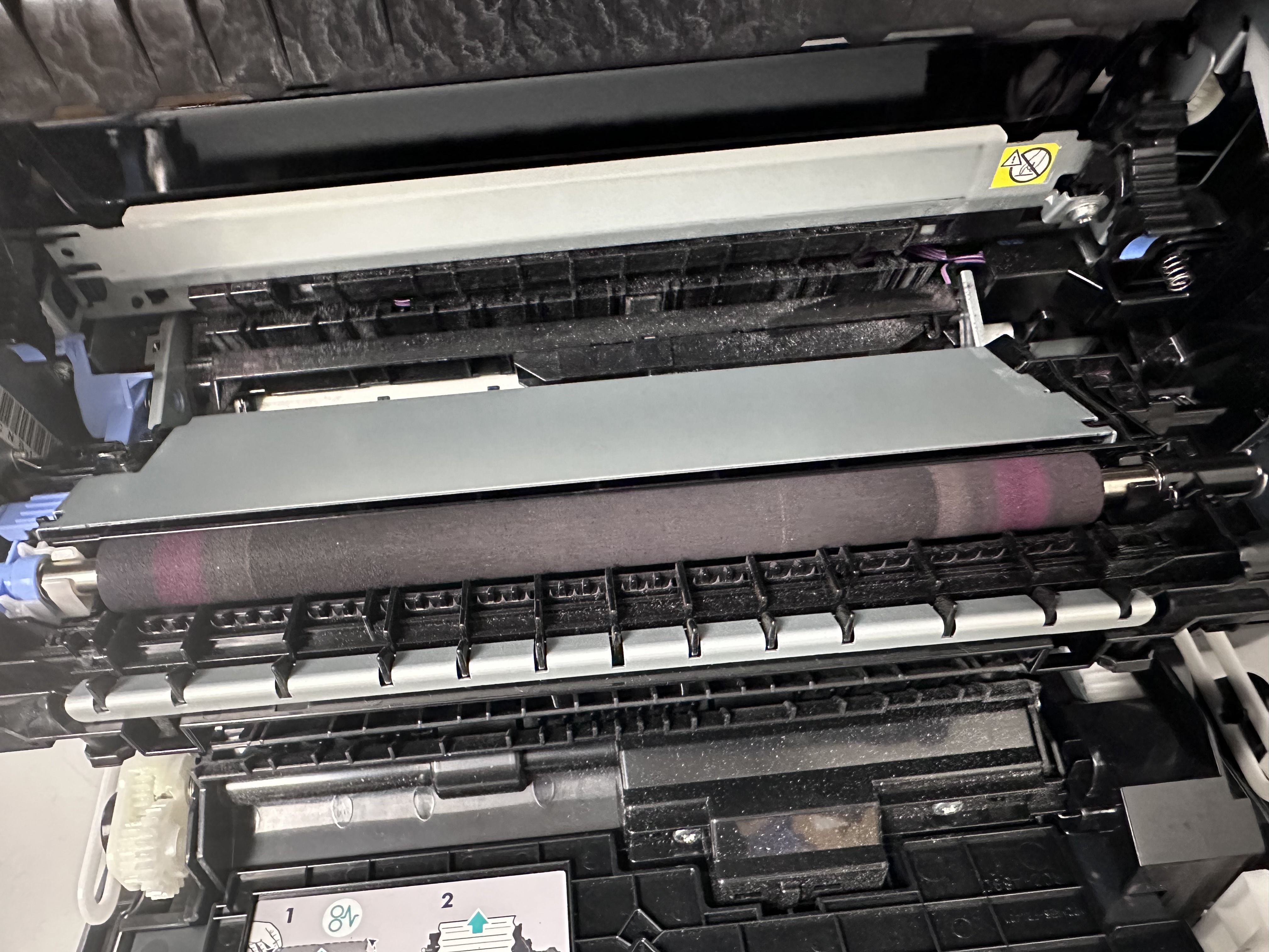 HP LaserJet 500 ColorMFP M570dn printing magenta streaks HP Support
