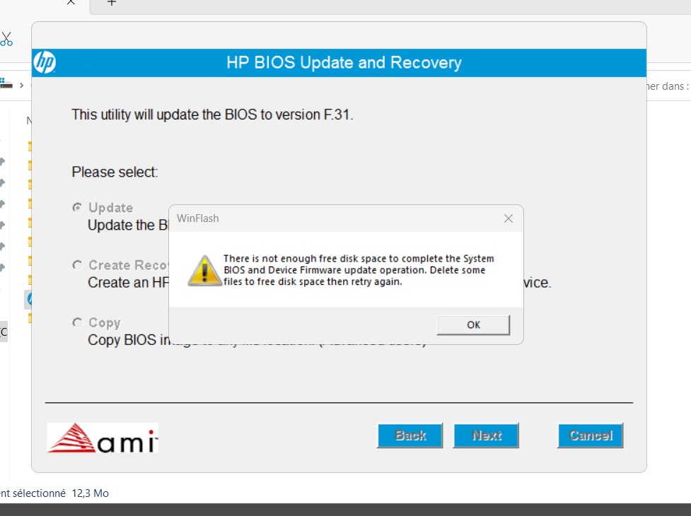 winflash problems - HP Support Community - 8871332
