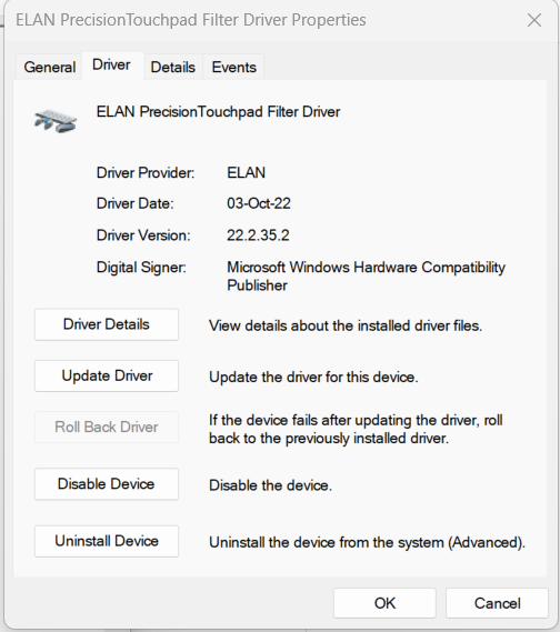 Solved Driver Request for Elan Touchpad HP Support Community 8880498