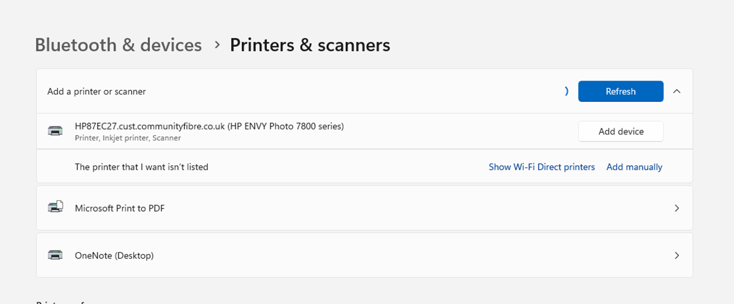 Printer installed but not recognised. - HP Support Community - 8887641