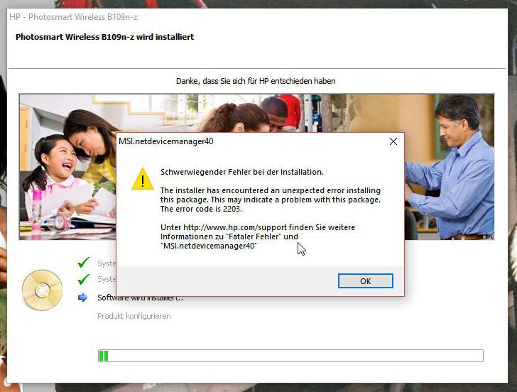 Install-Error 2203