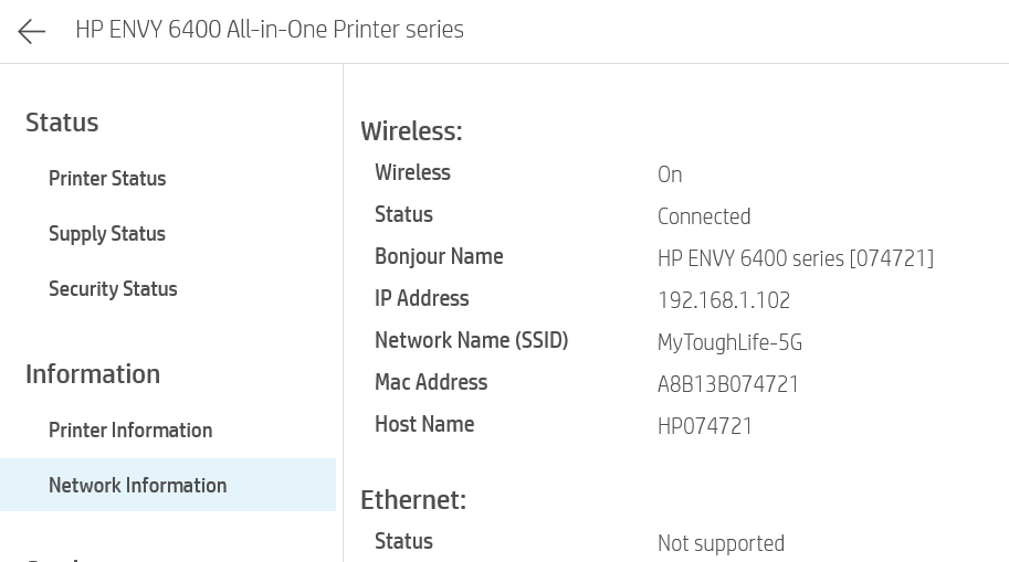 Envy 6400 Printer not connected to the Internet - HP Support Community ...