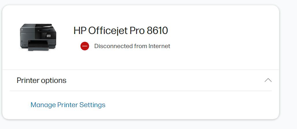 remove offline HP printer from my account - HP Support Community - 8910653