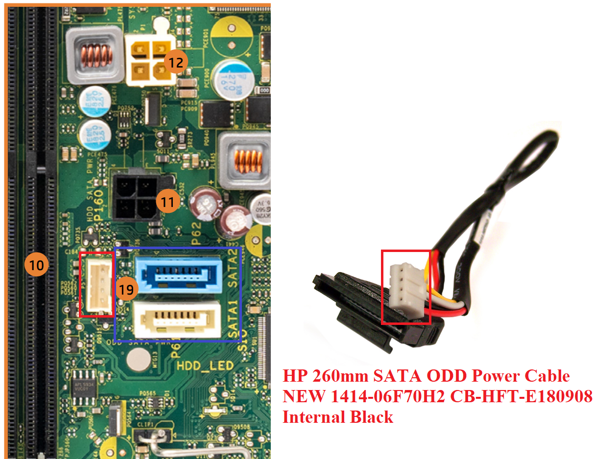 Solved: TG01 Erica motherboard connector not labeled - HP Support