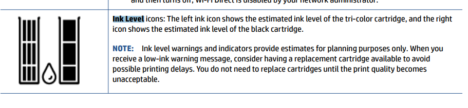 Want to know if printer display will indicate a low on or o... - HP ...