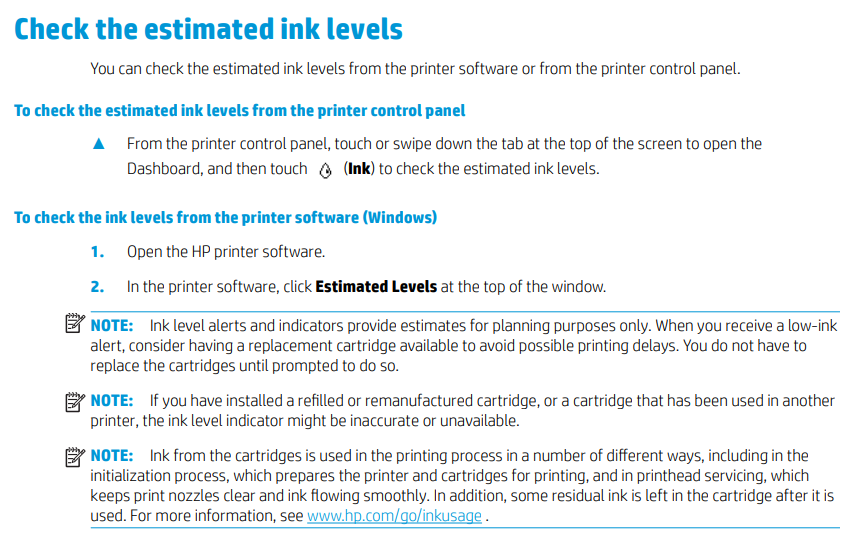 HOW TO CHECK INK LEVELS ON HP ENVY PHOTO 7155 PRINTER HP Support