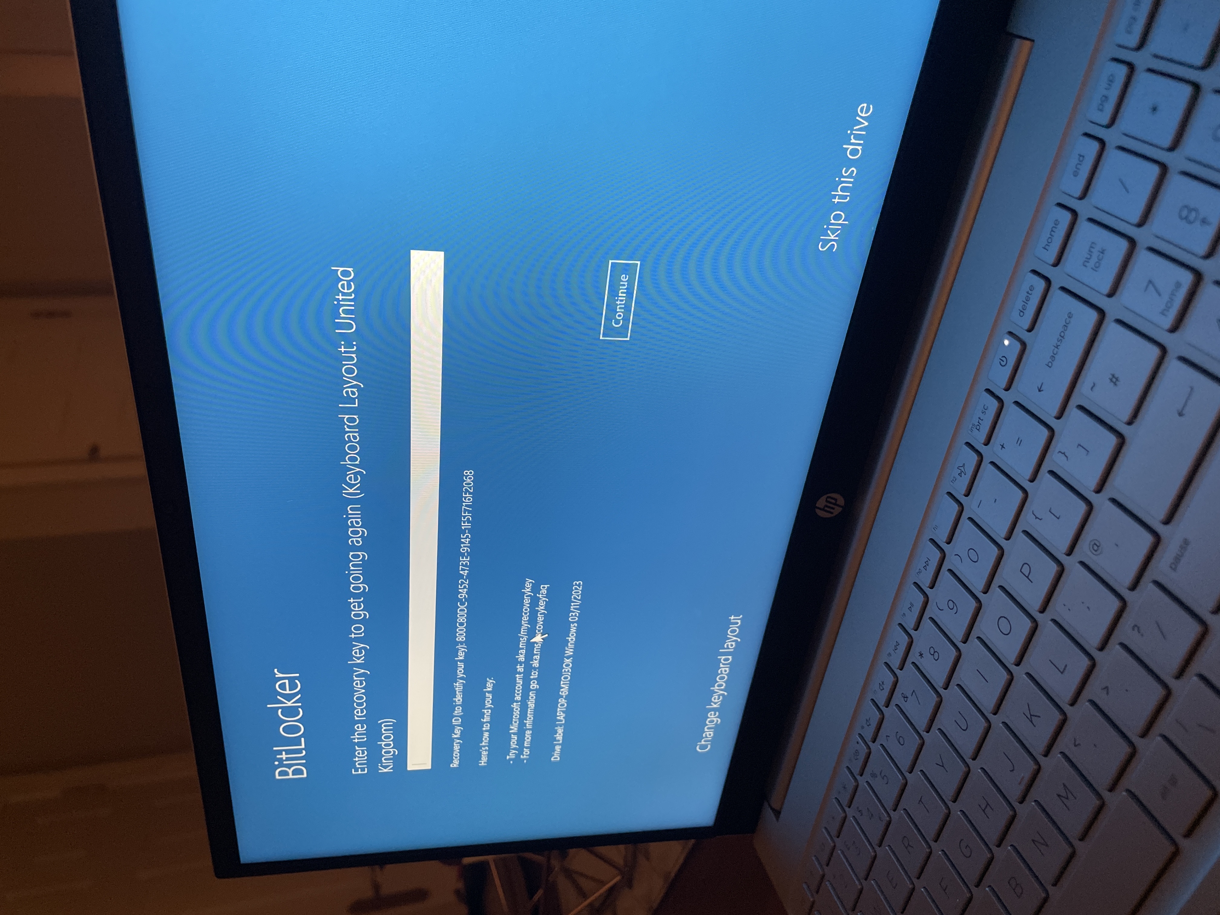 Butlocker - HP Support Community - 8931077