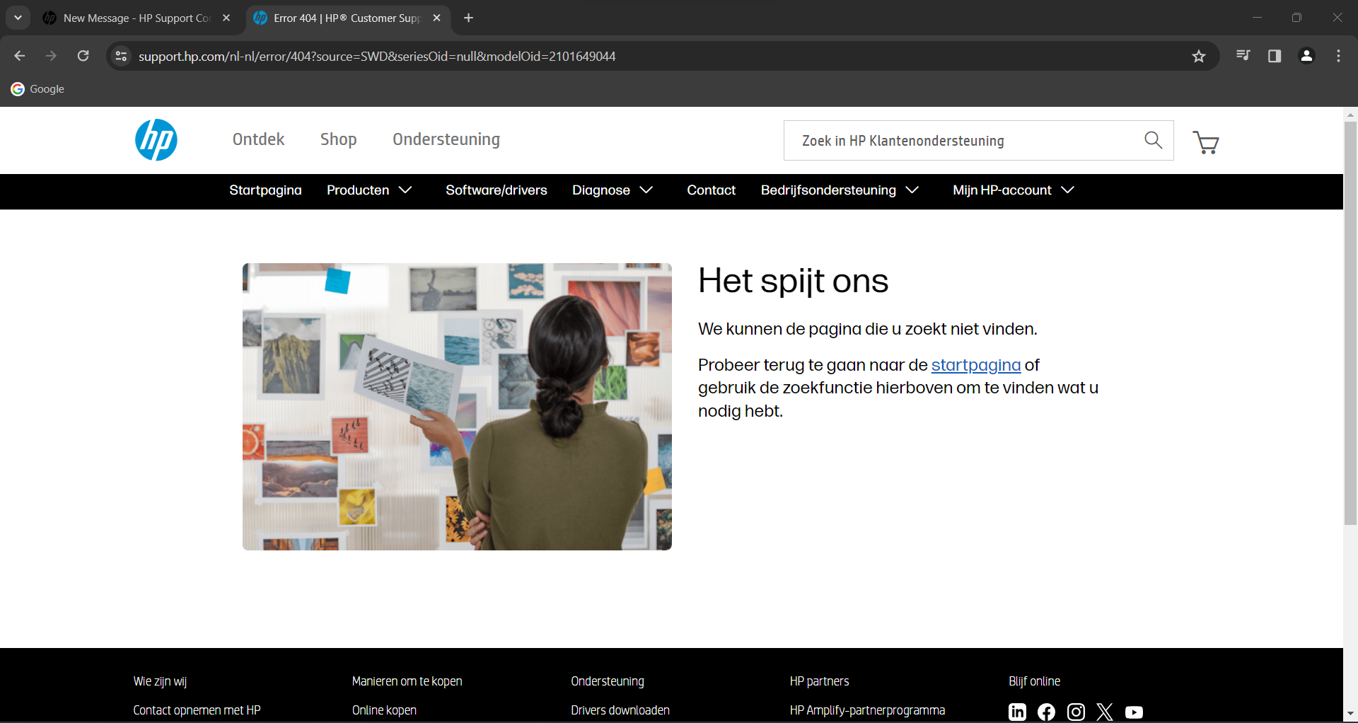 GO TO THE HP CUSTOMER SUPPORT SOFTWARE AND DRIVER DOWNLOADS PAGE visual data 6
