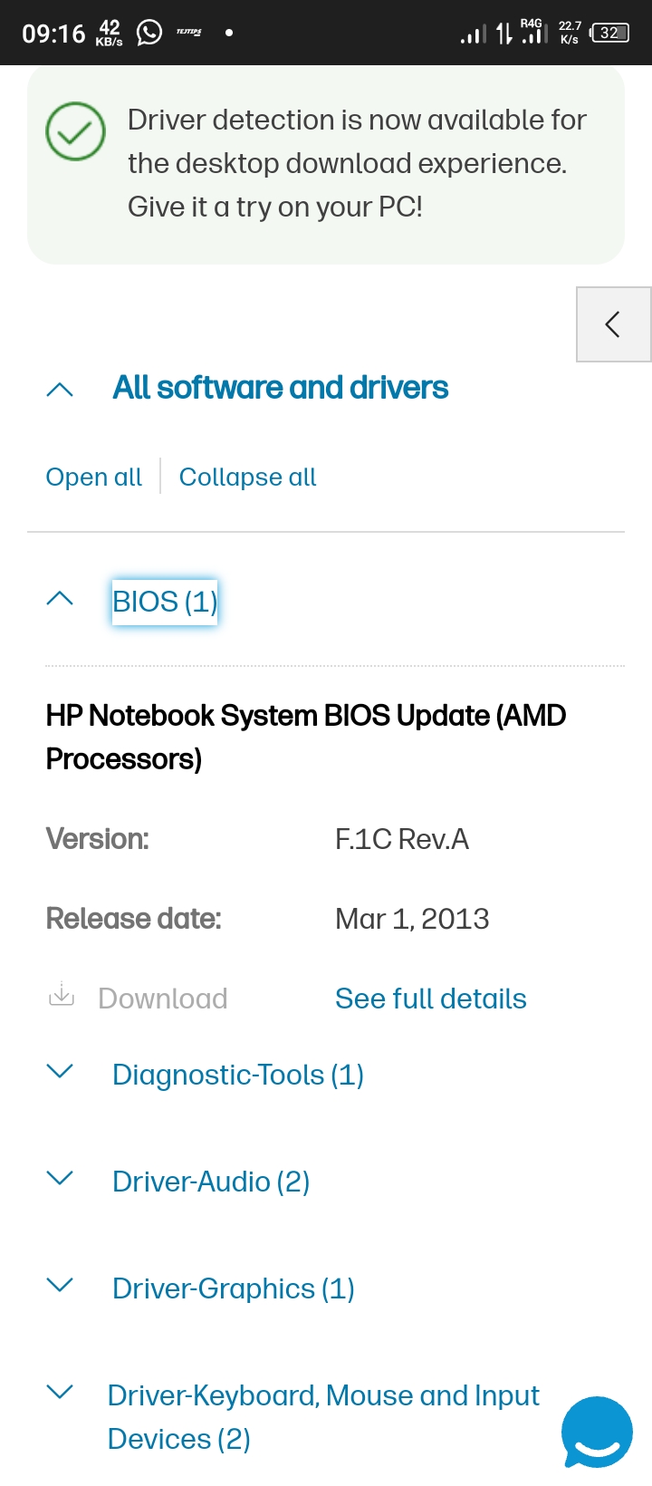 Hello. Is it just me or are drivers unavailable for download... - HP ...