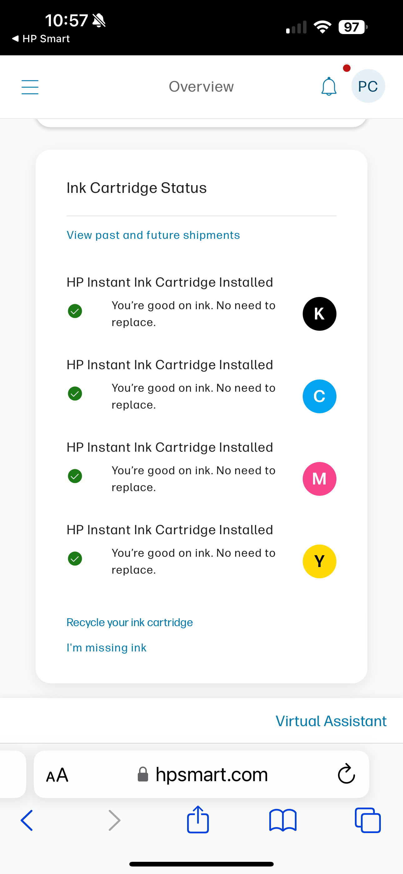 Printer cartridges - HP Support Community - 8957717