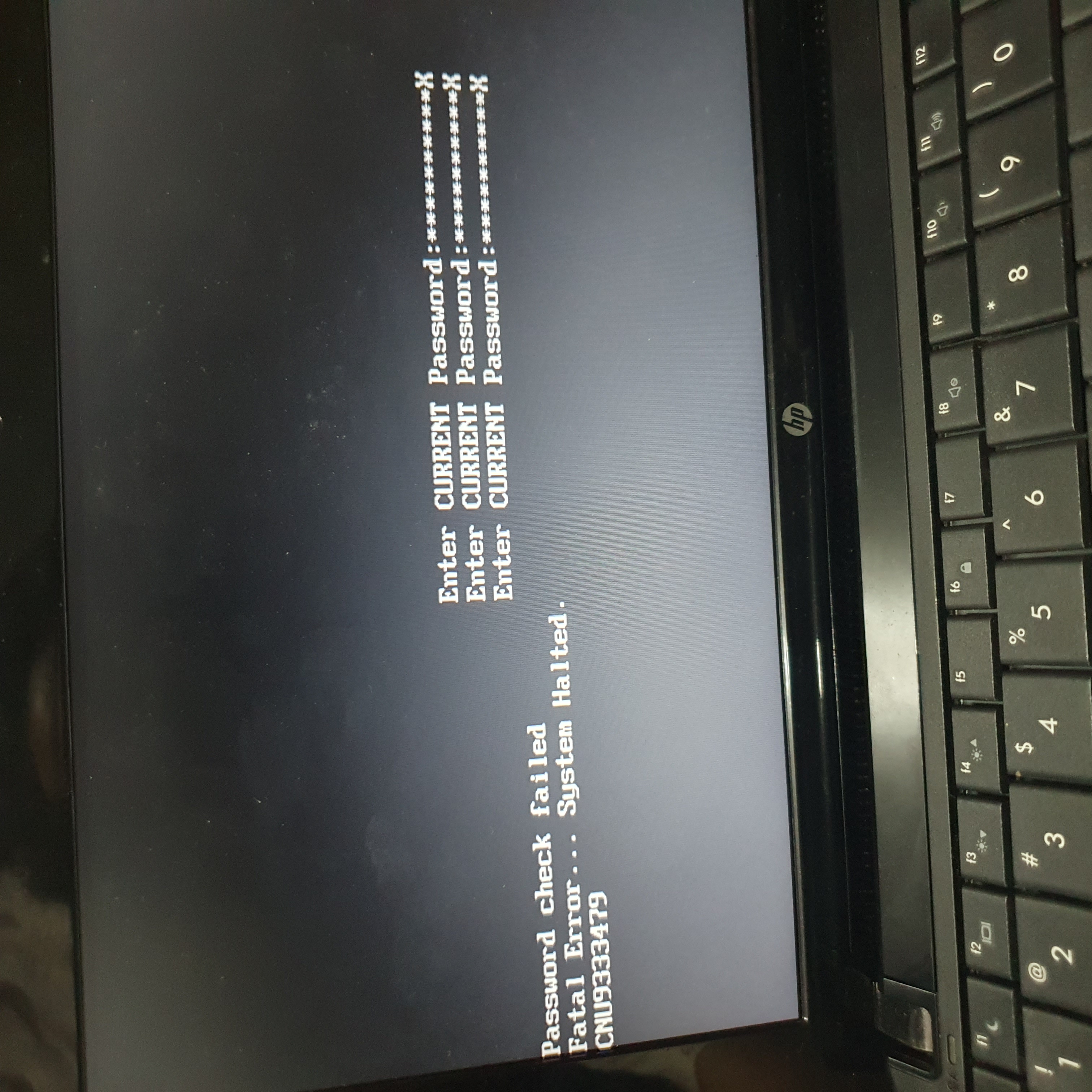 Error fatal - HP Support Community - 8961779