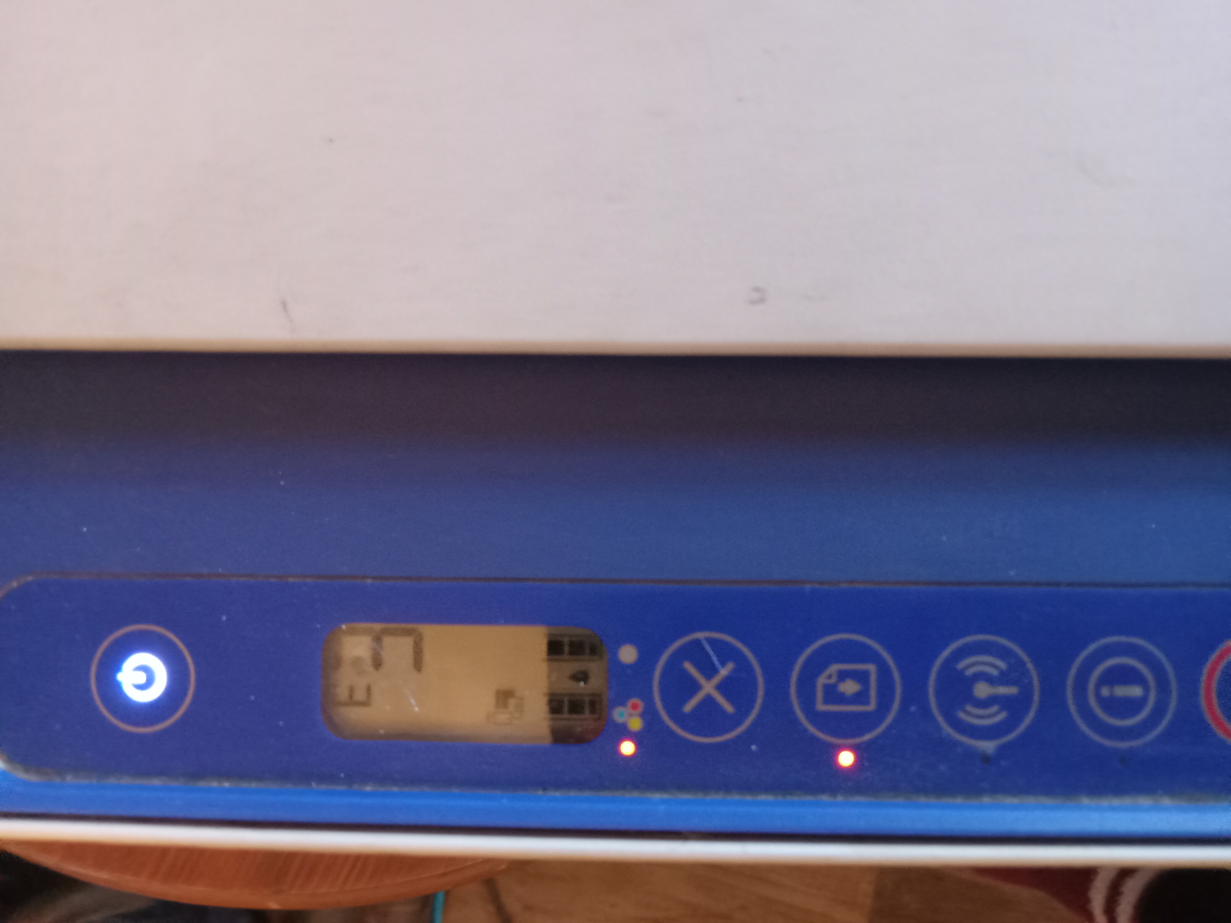 Hp deskjet 2623 errer code e3 two blinking lights - HP Support ...
