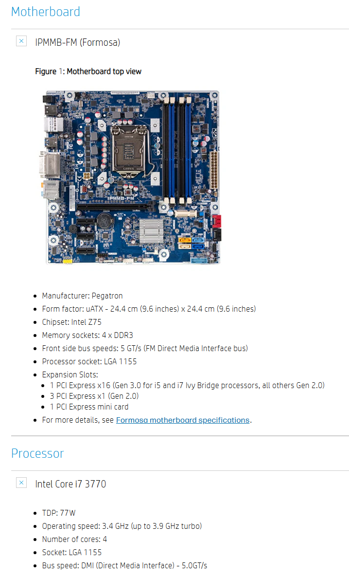 Solved: Motherboard manual request - HP Support Community - 8974360