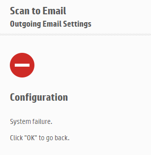 Scan to email System failure - HP Support Community - 8988871