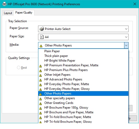 settings - HP Support Community - 9004040