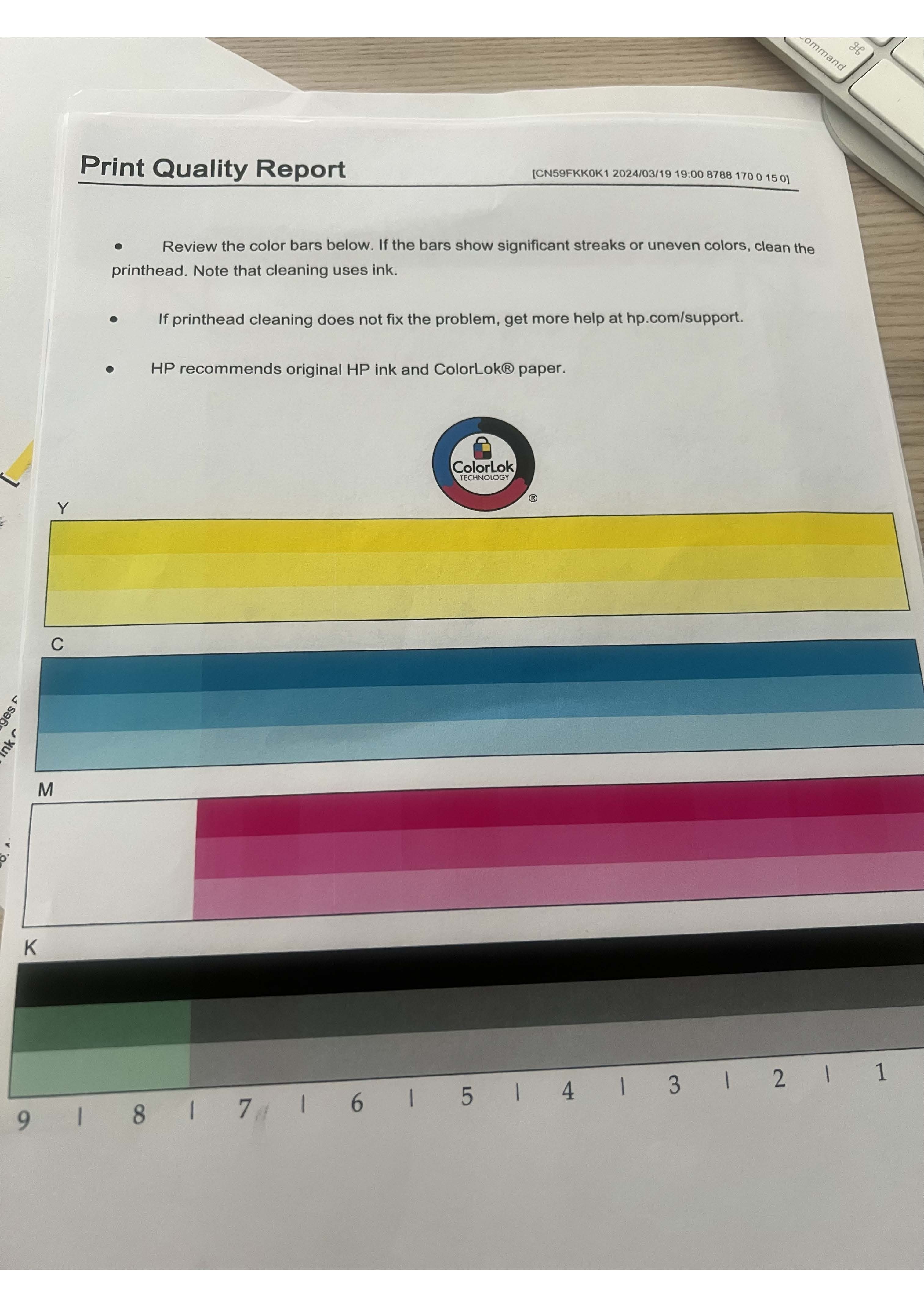 HP OfficeJet Pro X476dw, missing colours - HP Support Community - 9023042