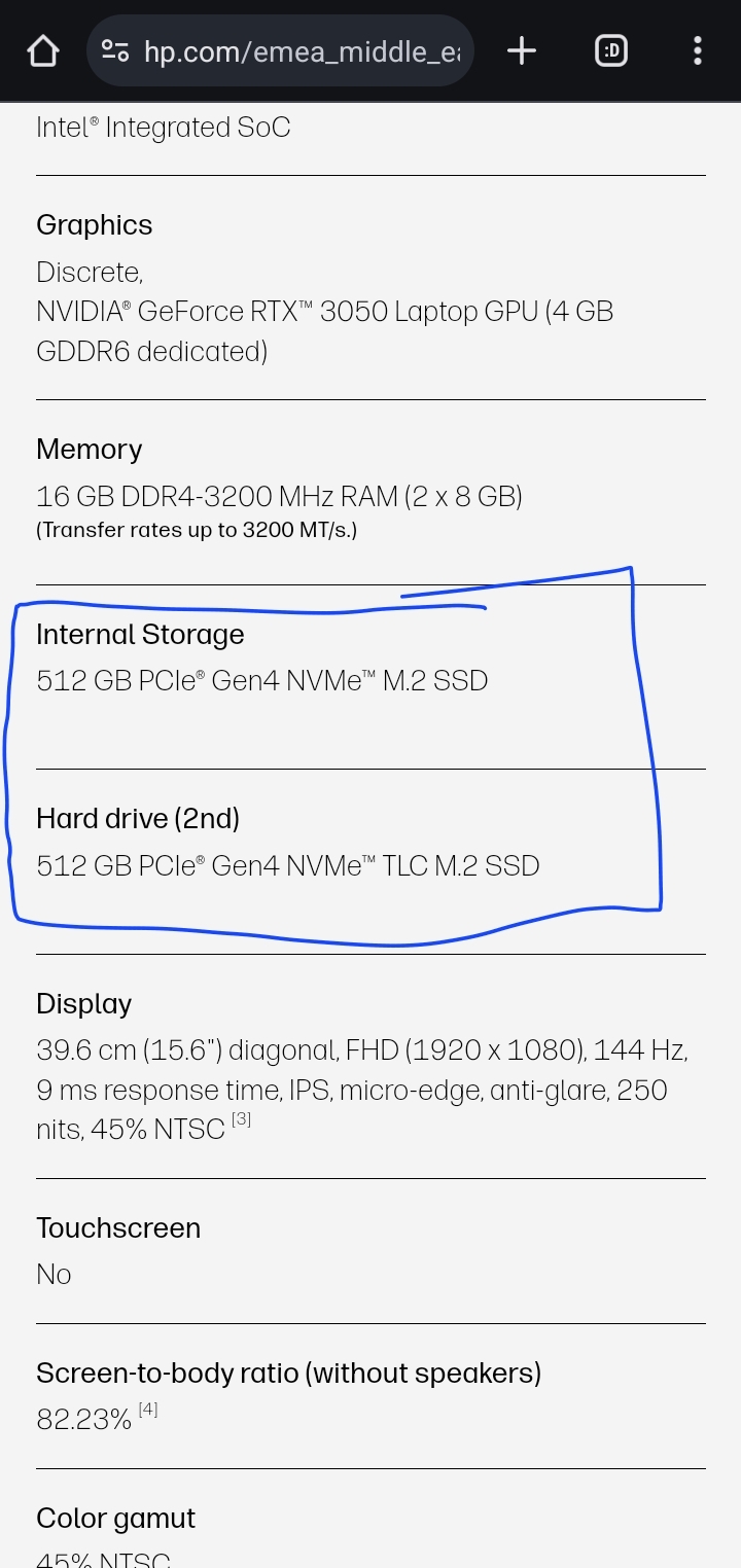hp victus 15 ssd slots
