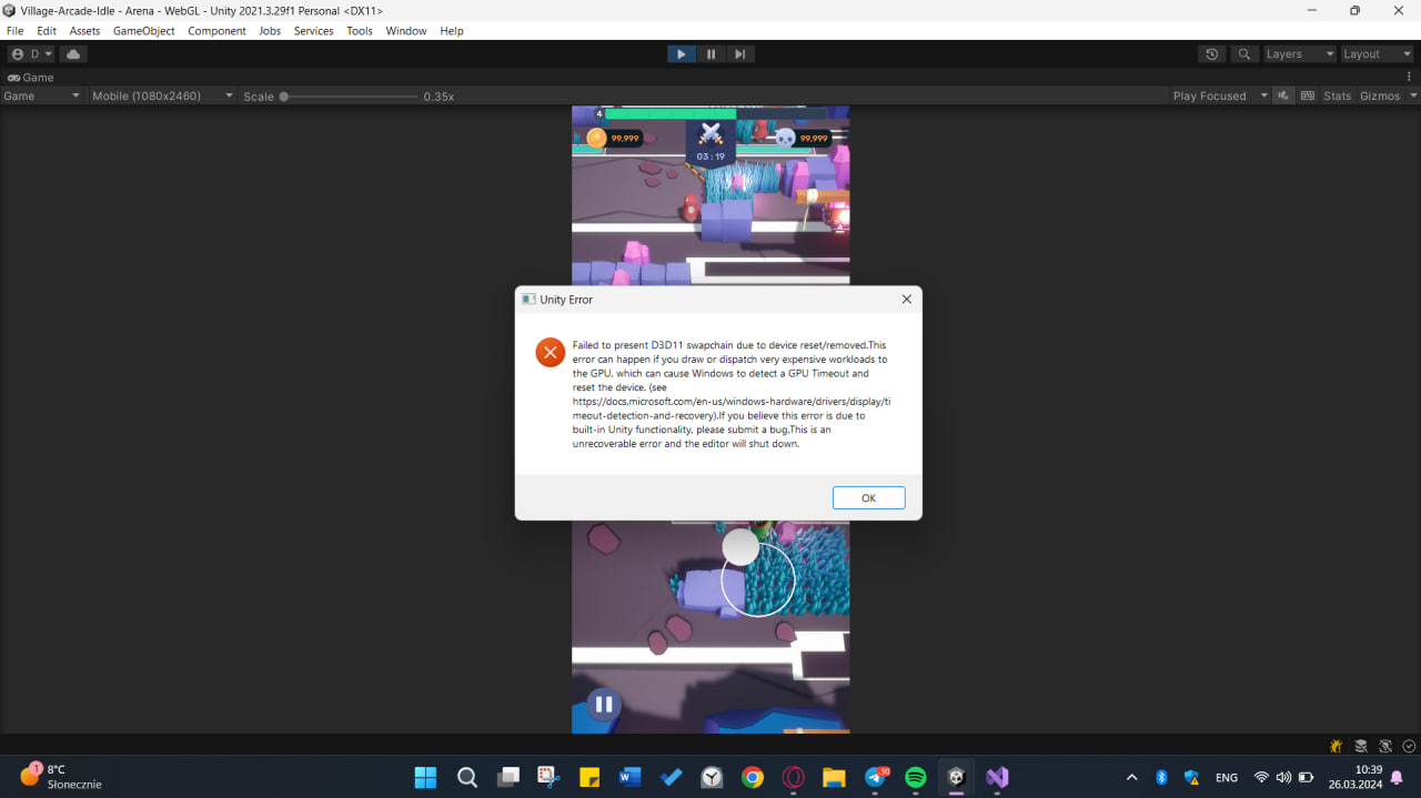 Failed to present D3D11 error - HP Support Community - 9028089