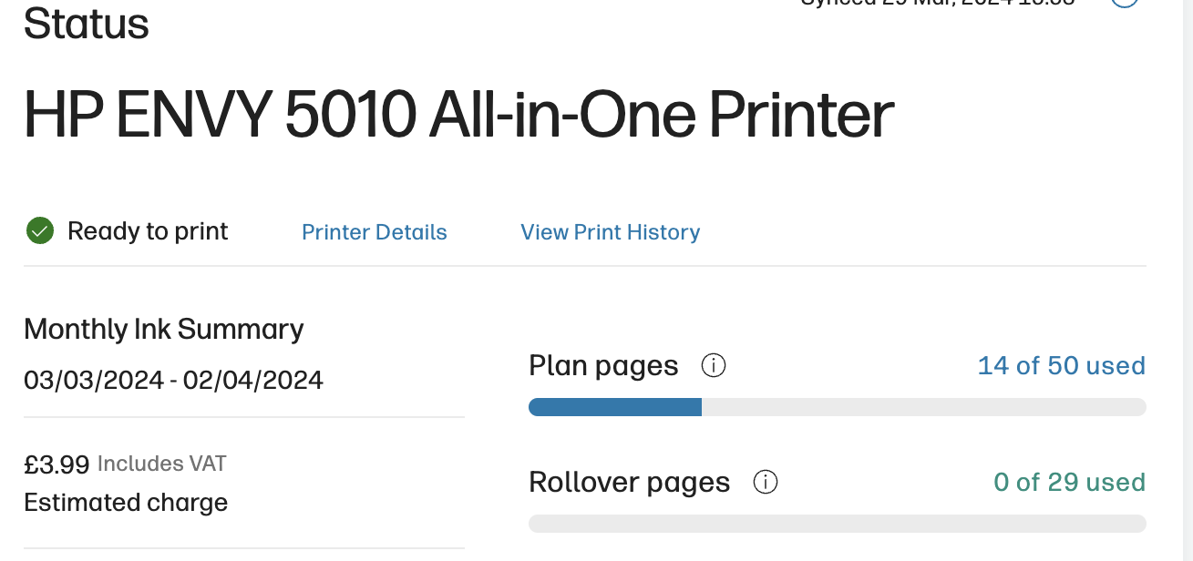 Pausing An Instant Ink Plan - Can I Use Current Rollover Pag... - HP ...