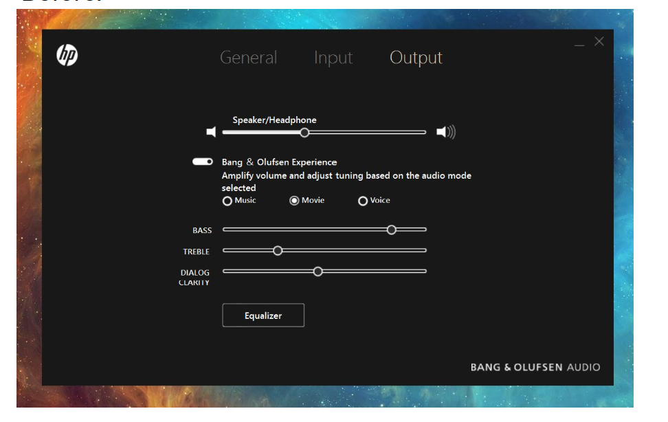 bang and olufsen audio control is missing - HP Support Community - 9036523