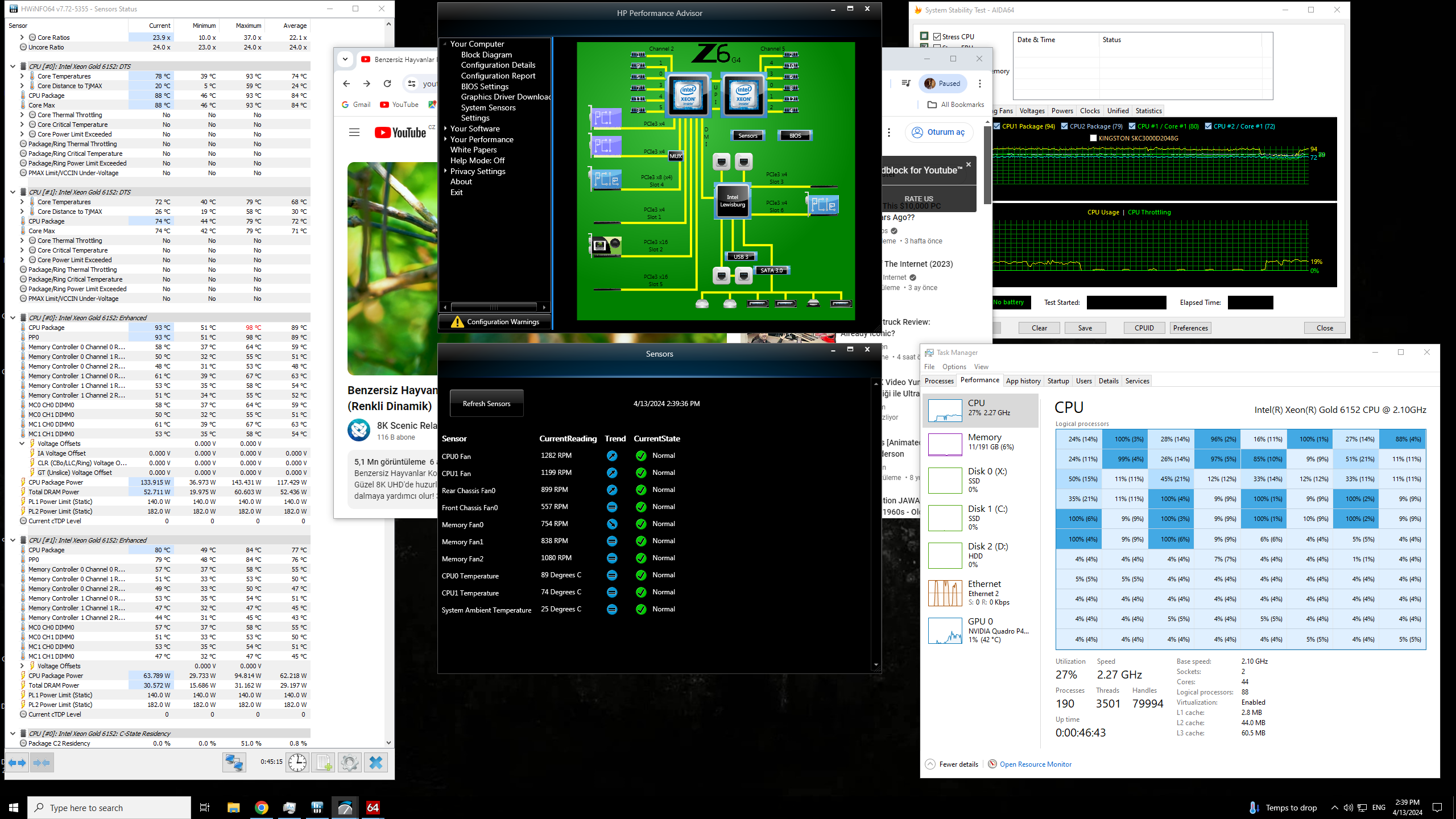 HP Z6 G4 Workstation, Second CPU Temperature high - HP Support ...