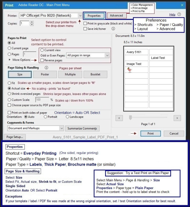 I cannot get my printer to correctly print return address la... - HP ...