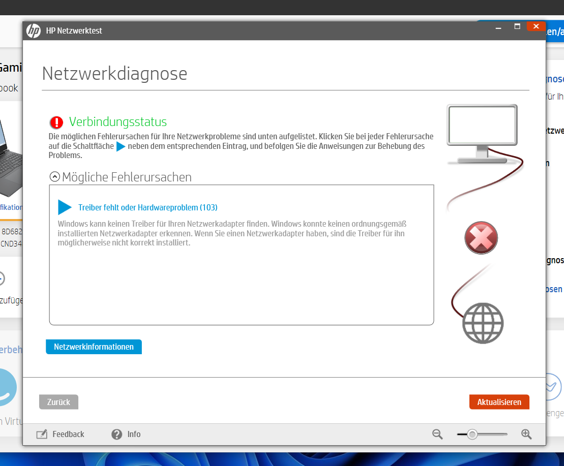 HP Victus 16-r0175ng. Network adapters are not visible in de... - HP ...