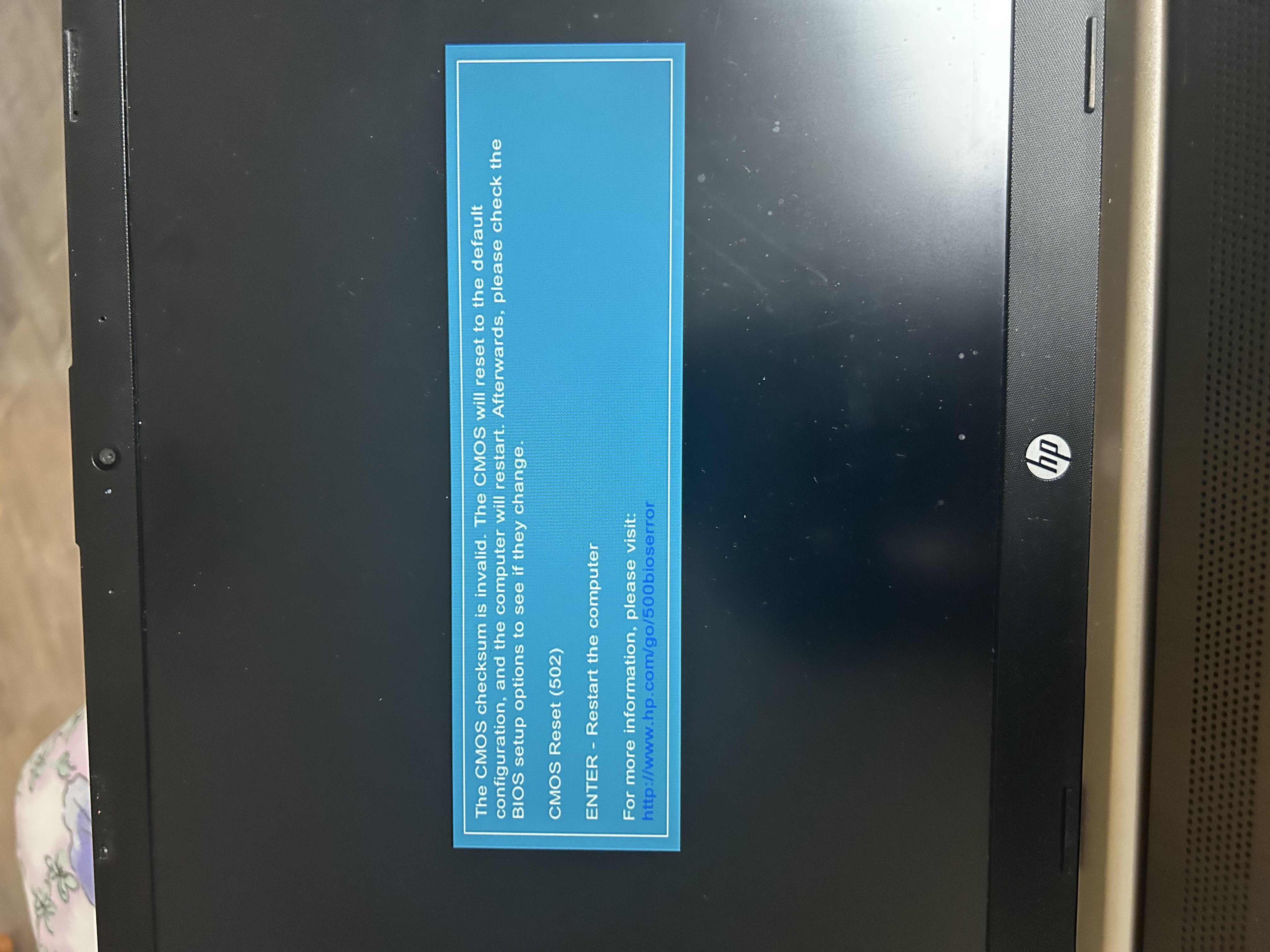 Solved: Issue with Hp notebook not turning on and showing an error c ...