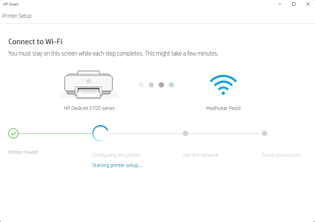 Unable to Connect HP Desk Jet 2724 printer to network/wifi - HP Support ...