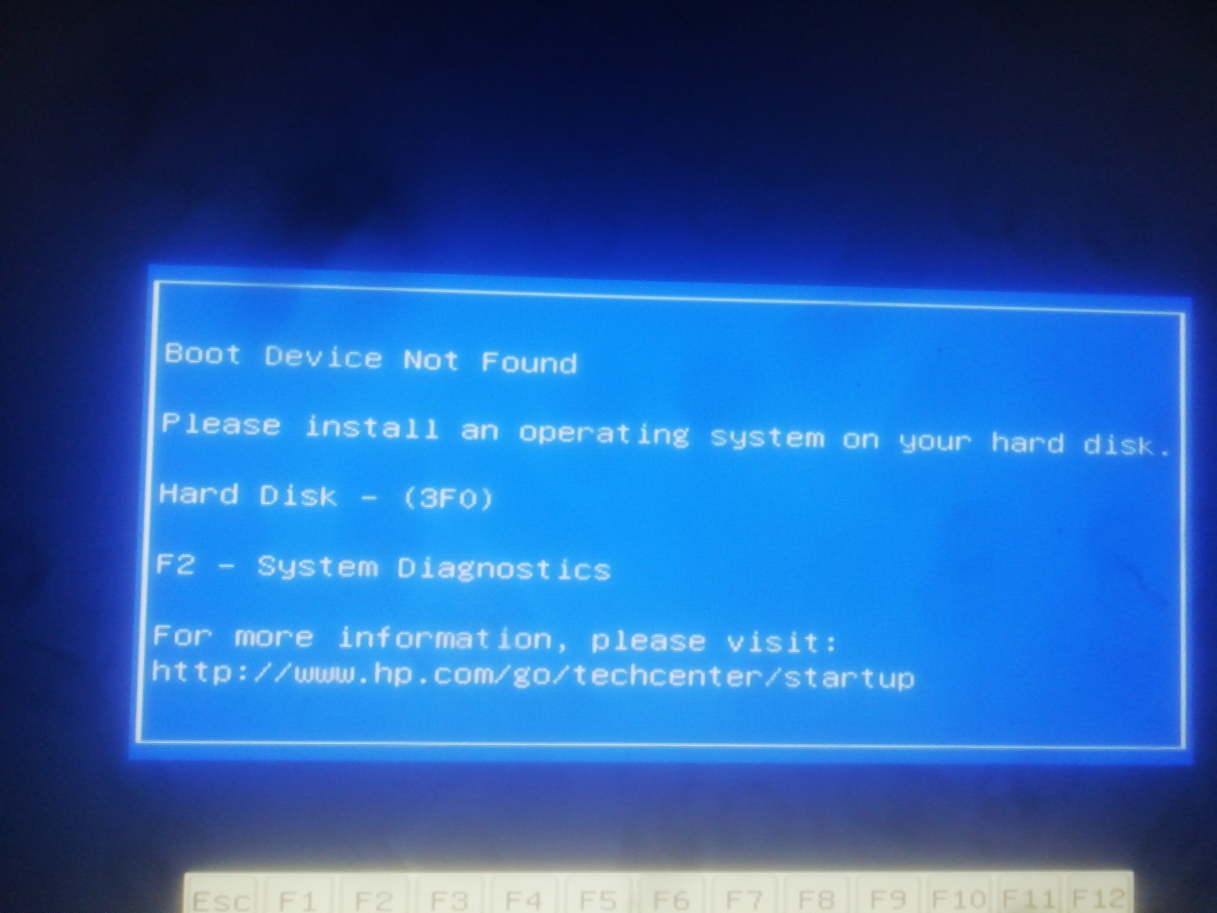 Boot Problem - HP Support Community - 9075862