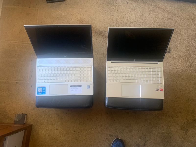 Both laptops side by side (opened)
